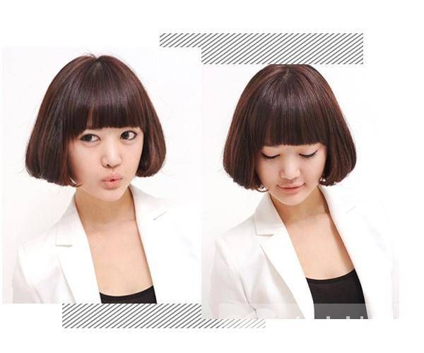 这些齐刘海短发发型 让你的颜值更上一层楼