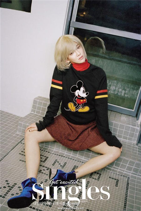 少女时代孝渊金发造型 散发全新魅力