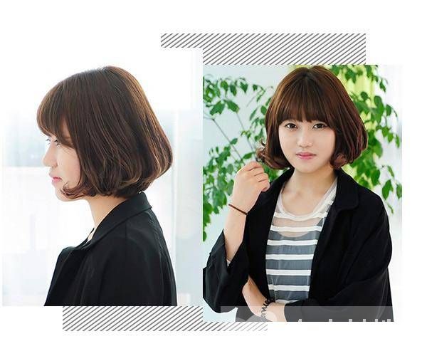 这些齐刘海短发发型 让你的颜值更上一层楼