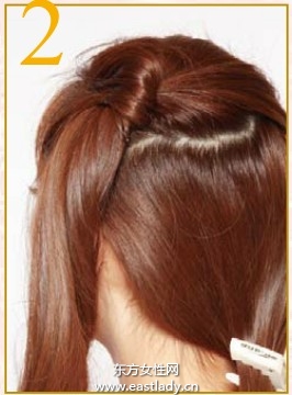 日系发型之梦幻侧盘大团发造型