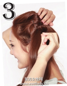 拧卷侧盘蓬松团子发