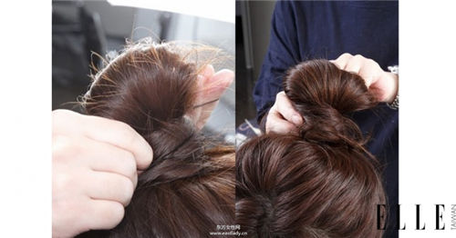 丸子头的扎法图解 越随性越自然有型