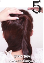 分区拧卷盘发发型设计图解