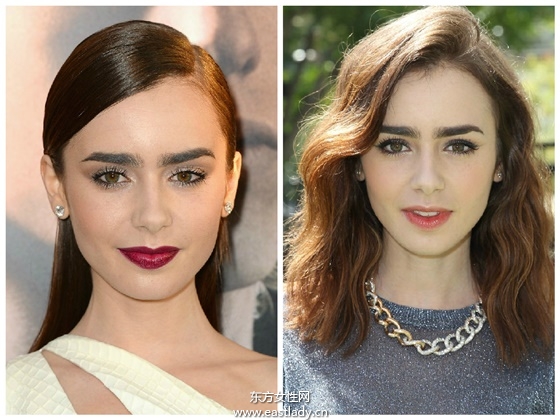 长、短、直、卷全都Hold得住 莉莉柯林斯发型全纪录