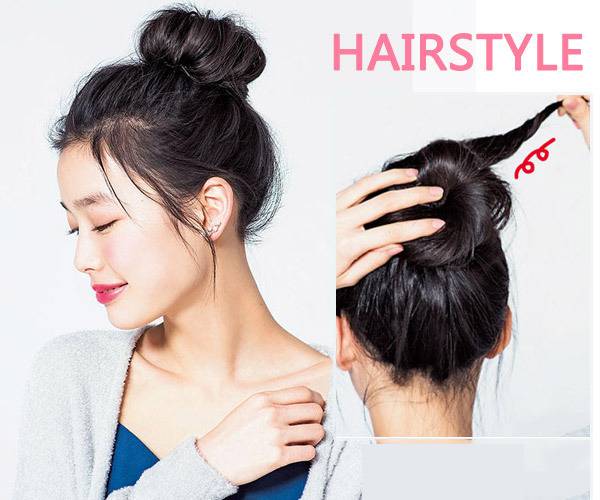 夏日两款清爽盘发 趁热晕前要赶紧学起来