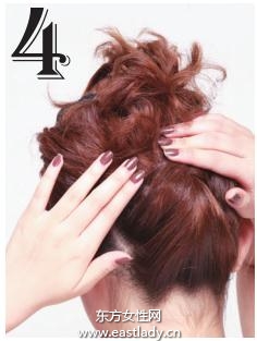 后侧公主盘发发型 呈现清晰脸部轮廓