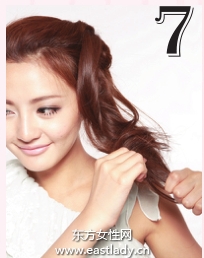 拧卷侧盘蓬松团子发