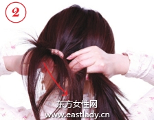 辫子的编法图解之自然随性反编辫