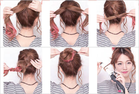 中分刘海简单设计立马变成瓜子脸