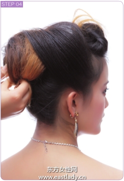 尖尾梳倒梳刘海发根打造欧系发型