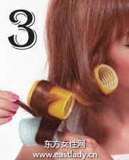 使用卷发卷打造富有变化感卷发