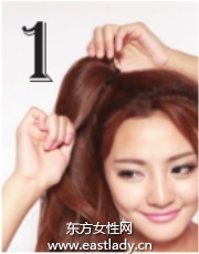 蓬松侧马尾辫展现甜美十足萌女造型