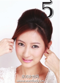 立体感圆润盘发发型复古贵族气