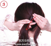 辫子的编法图解之蓬松复古正编辫