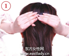 辫子的编法图解之蓬松复古正编辫