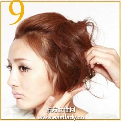 日系发型之梦幻侧盘大团发造型