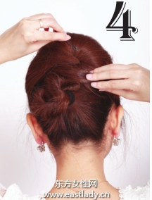 立体感圆润盘发发型复古贵族气