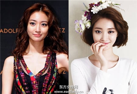 短发更性感 看韩国当红女星剪发前后对比照