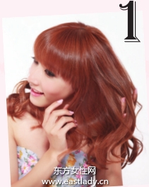 自然卷韩式丸子头突出青春洋溢气质