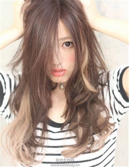 可以甜美也可以个性 日系梦幻内侧染发任你选