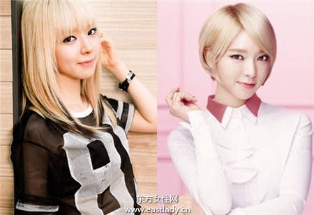 短发更性感 看韩国当红女星剪发前后对比照