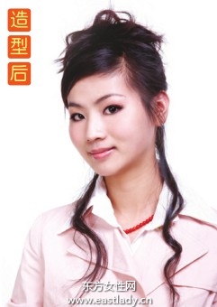 浪漫优稚卷发发型当宴会中的公主