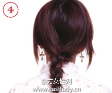 辫子的编法图解之蓬松复古正编辫