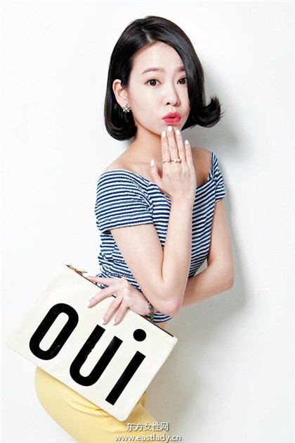 韩系「翘」丽短发 变身性感小女人