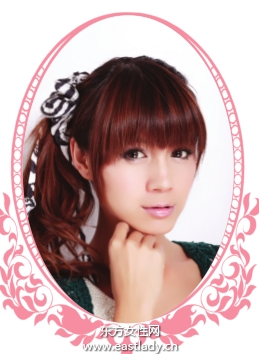 小清新外卷发卷出自然圆润刘海儿