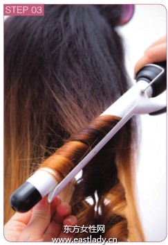 刘海后梳塑造韩式发型