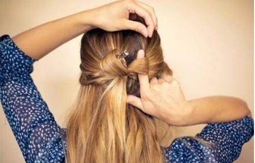 蝴蝶结发型扎法步骤介绍 6个步骤轻松搞定