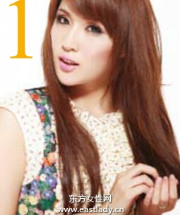 自然直发发型打造清爽学院范