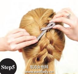 2013新款优雅时尚蜈蚣辫盘发发型设计