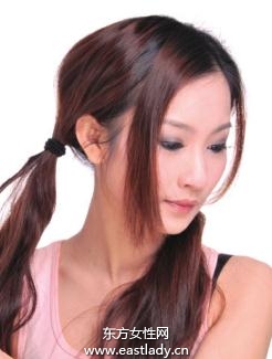 时尚马尾辫的扎法像公主般可爱