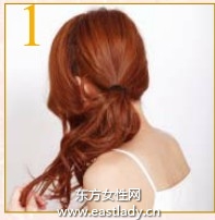 分束交叉缠绕盘法打造可爱团子发发型