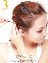 旋拧发固定刘海展现成熟女人味