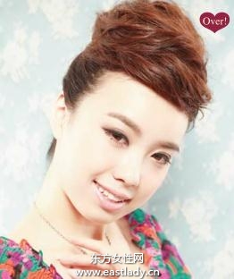 2013最新蓬松高盘发造型 给人潇洒不拘一格之感