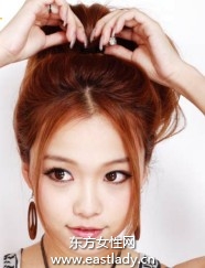 适合头发少的MM马尾辫绑法