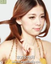 韩式拧卷后束发 随意盘扭更迷人