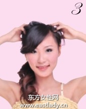 居家小束发发型设计使人活泼有气息