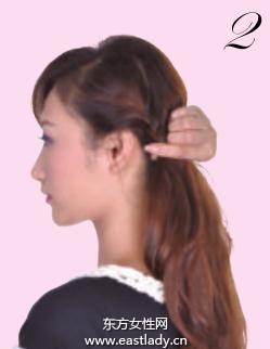 2013最新马尾辫的扎法图解
