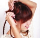 多发辫团子头提升整体气质