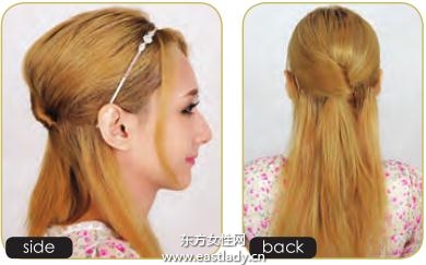 上班族公主头发型设计令头部线条更好看