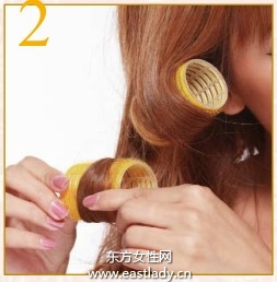 魔术发卷卷出随意感发梢