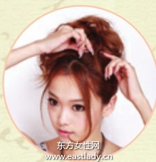 时尚盘发发型秀出个性风