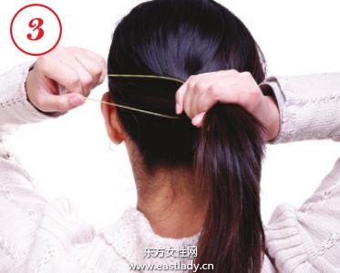 2013新款马尾辫的扎法图解 美化你的脸部轮廓