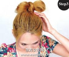 时尚蝴蝶结盘发发型设计辣味十足