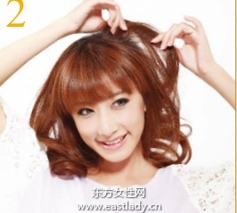 可爱空心卷发型设计焕发柔美服帖感