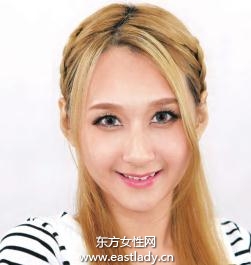 可爱加股辫成就淑女风