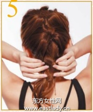 细编精灵辫子的编法图解